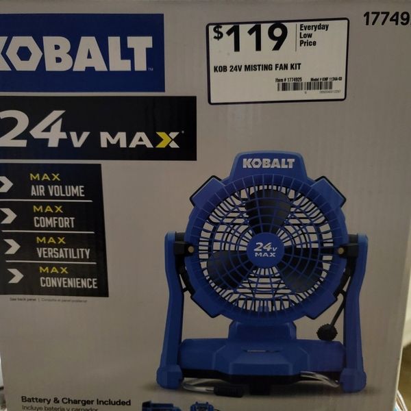 Kobalt 7in3 Speed Indoor/Outdoor Misting Stand Fan for Sale in Nashua