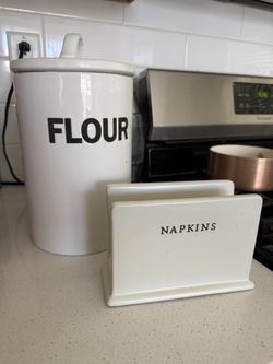 Flour and napkin Holder