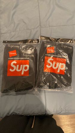 black supreme socks
