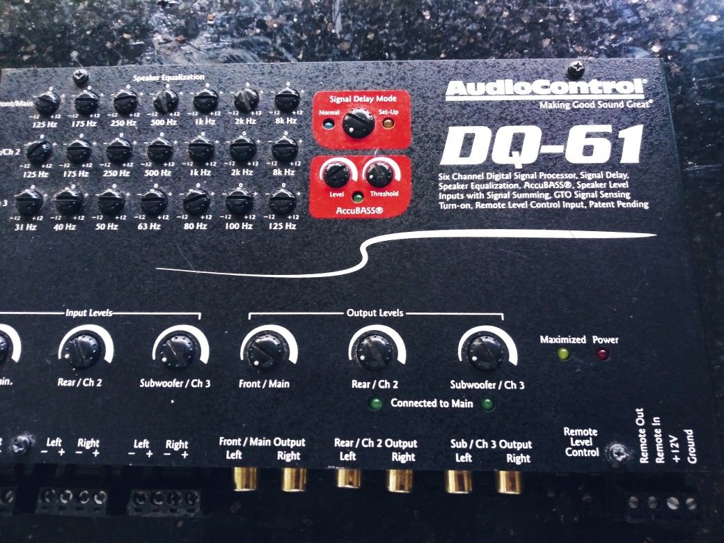 Audiocontrol dq61 digital sound processor equalizer