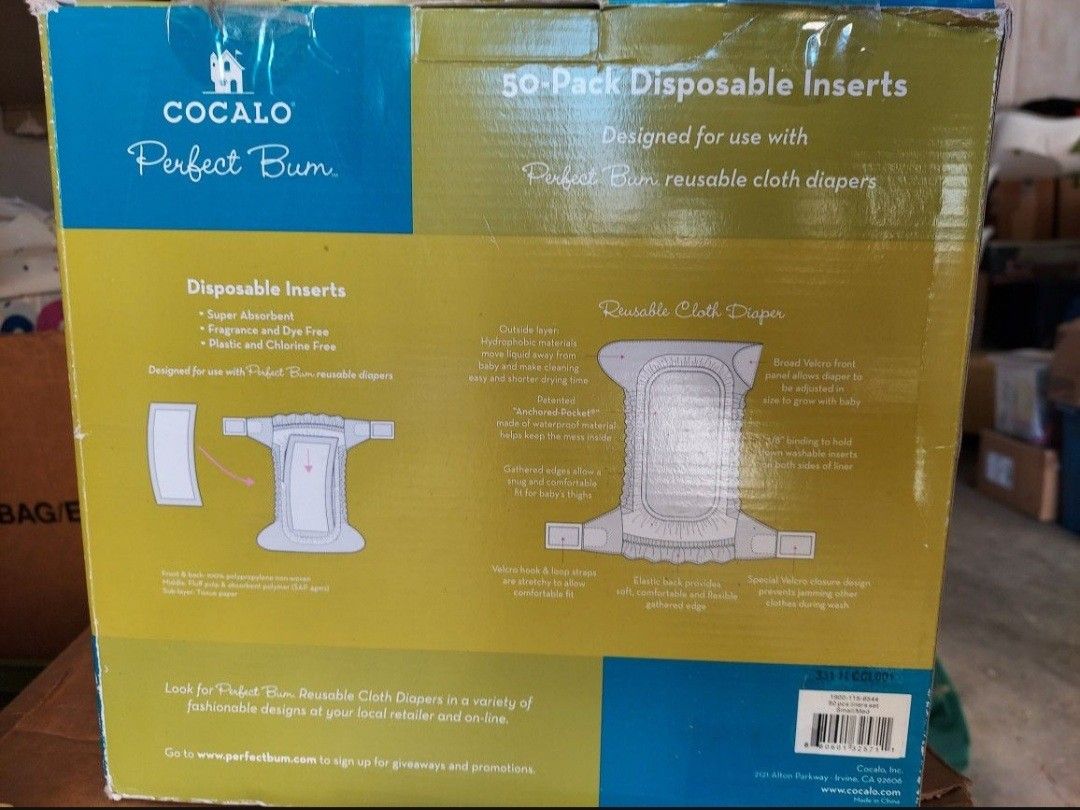 Cocalo Disposable Cloth Diaper Inserts Diapering