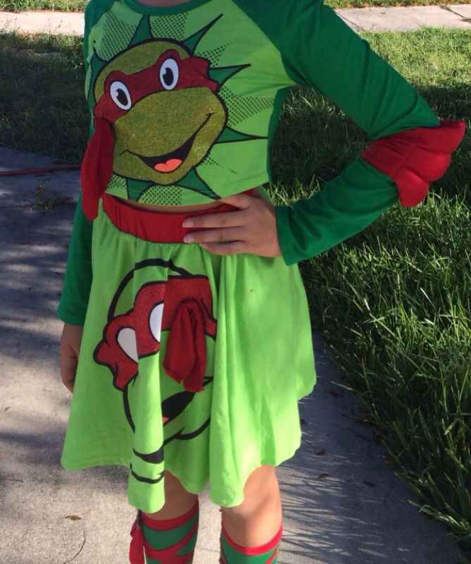 Turtle costume girls