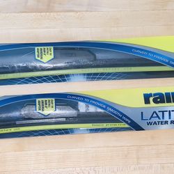 RAIN X 2-in-1 LATITUDE WATER REPELLENCY - Smooth Curve Wiper Blades 26 & 16 PAIR NEW UNUSED IN ORIGINAL PACKAGING 