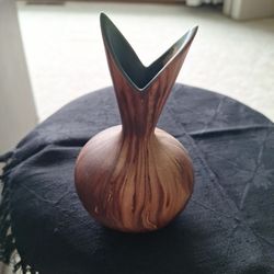 Contemporary Abstract Split-Top Vase