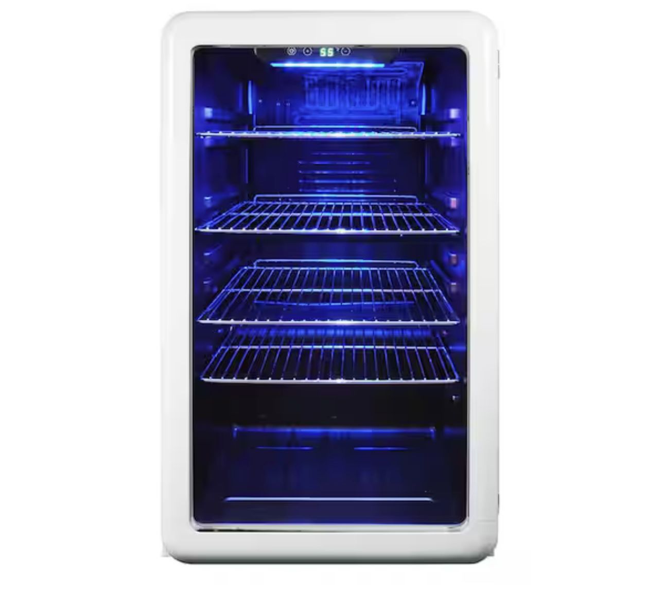 Magic Chef 3.4 cu. ft. Retro Beverage Cooler, in White