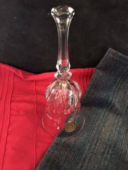 Waterford lead crystal Christmas bell from west germany