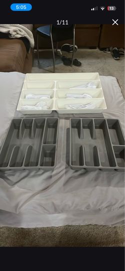 3-pack utensils organizer 2-medium and 1-large small 5- dollar and large 7 dollar