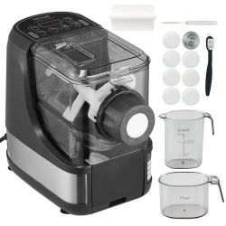 VEVOR Electric Pasta Maker, 150W Automatic Noodle Maker Machine with 8 Pasta Shapes