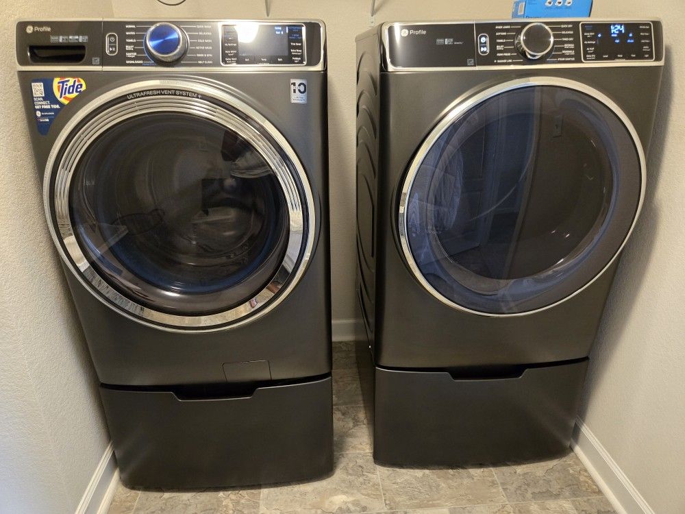 FOR SALE GE PROFILE WASHER AND DRYER