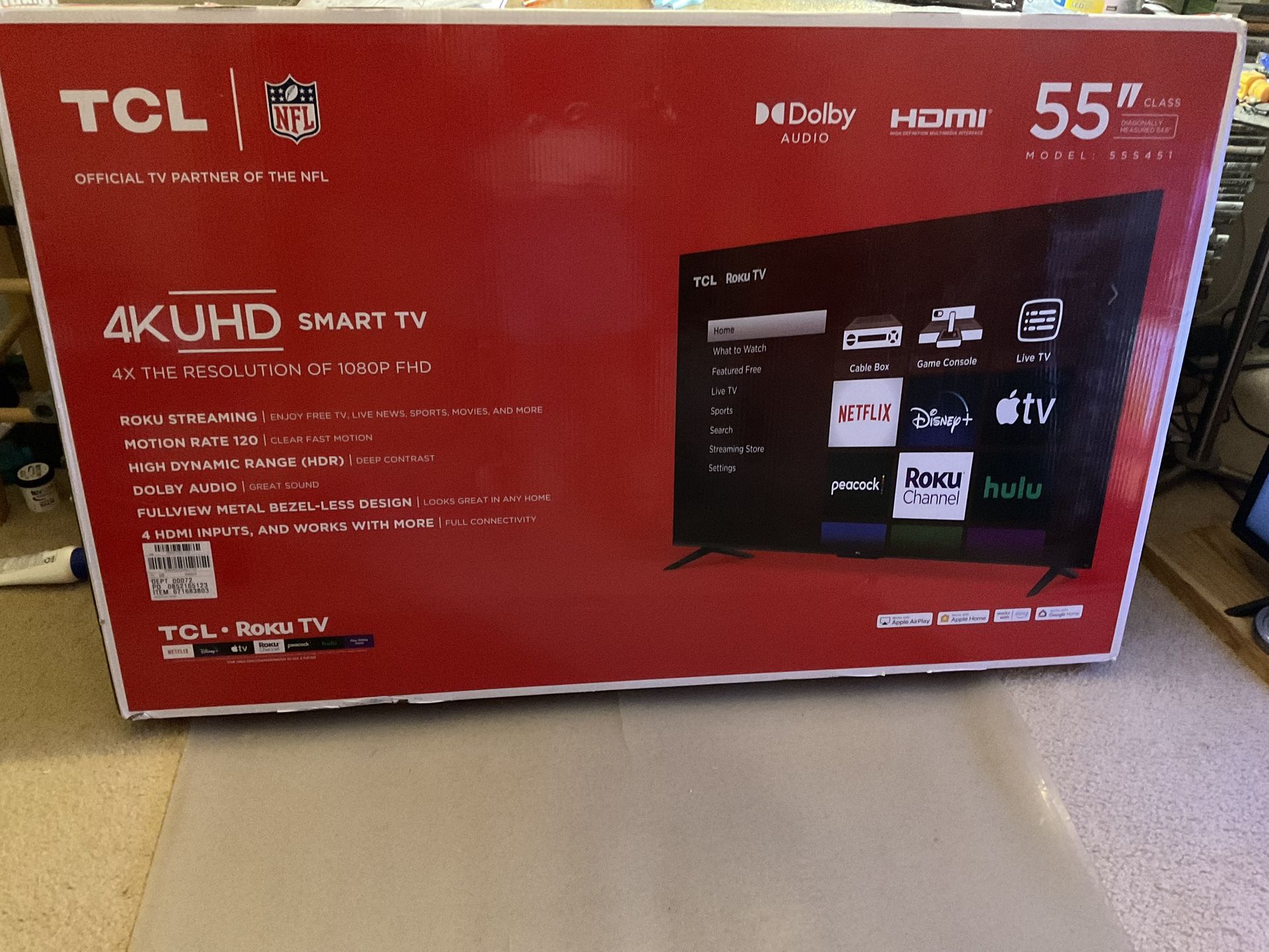 Sealed Smart Tv 