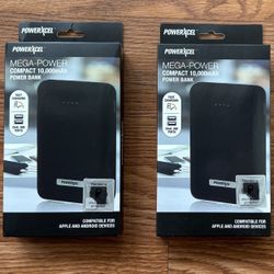 Powerxcel Mega Power Compact 10,000 mAh Power Bank Portable Battery Charger For Apple And Android Devices Phone