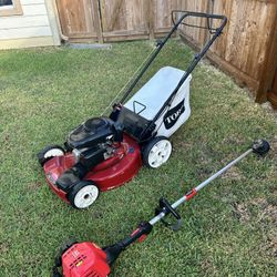 Toro Self Propelled Mower & Trimmer Combo