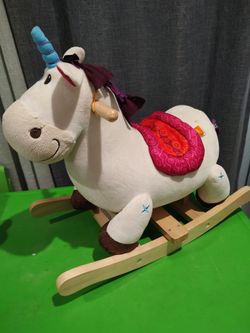 Toys (rocking unicorn and bouncy horse)
