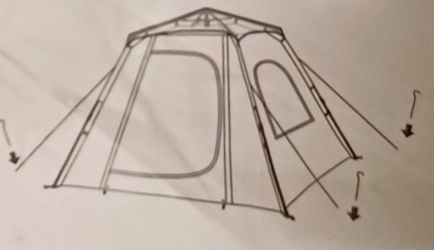 4 Person Pop Up  Camping Tent