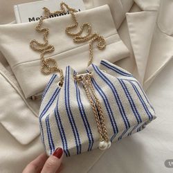 Blue Stripes Purse