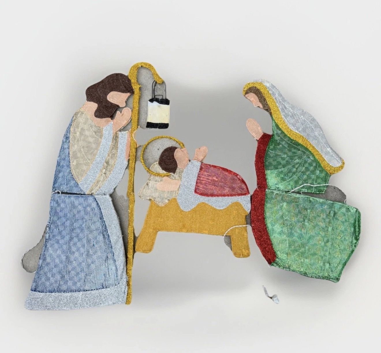 Lighted Nativity Scene Outdoor Christmas Yard Decoration Mary Joseph Baby Jesus