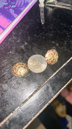 XL Golden Nugget 14K earrings