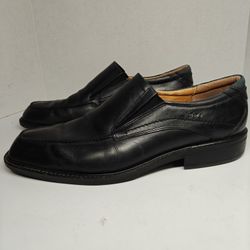 Size 12 US  (46) Ecco Holton Apron Toe dress slip-on shoe in black leather