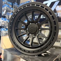 (Set of 4) Lock Off-Road Baja 17x9 6x5.5" -12mm Matte Black Wheels Rims 17" Inch