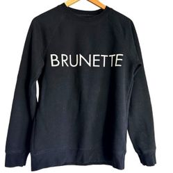 BRUNETTE The label Black Long Sleeve sweatshirt US XS 