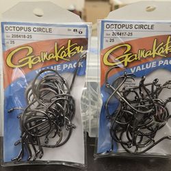 25 Pack Gamakatsu Circle Hooks