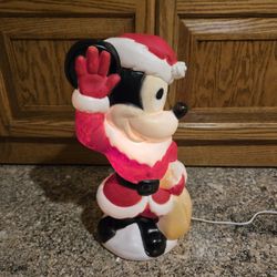 Vintage Mickey Mouse Christmas Blow Mold 