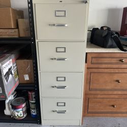 Tan Hon 4 Drawer Vertical Legal File Cabinet - ONLY $135