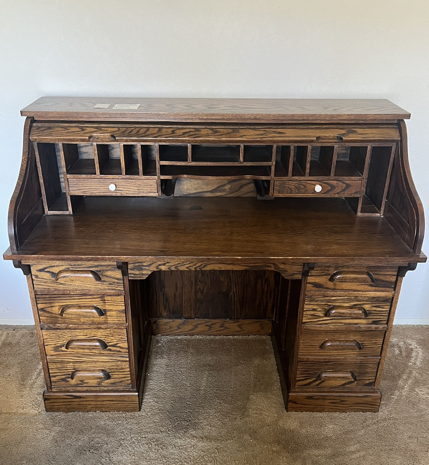 Solid Oak Roll-Top  Desk.  Smoke Free Home. $75 Old Spanish Trail And Escalate A 