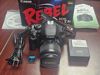 Canon EOS T3i DSLR Camera and EF-S 18-55mm IS Lens in Great Condition