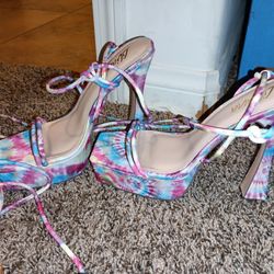 Tie-dye Heels