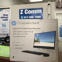HP 22 All-In-One Pc, J5040, 4 Gb Ram, 128Gb SSD Windows 11 Home In S Mode, 22-dd0133W New In Box