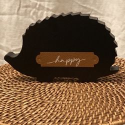 Modern Happy Hedgehog Decor