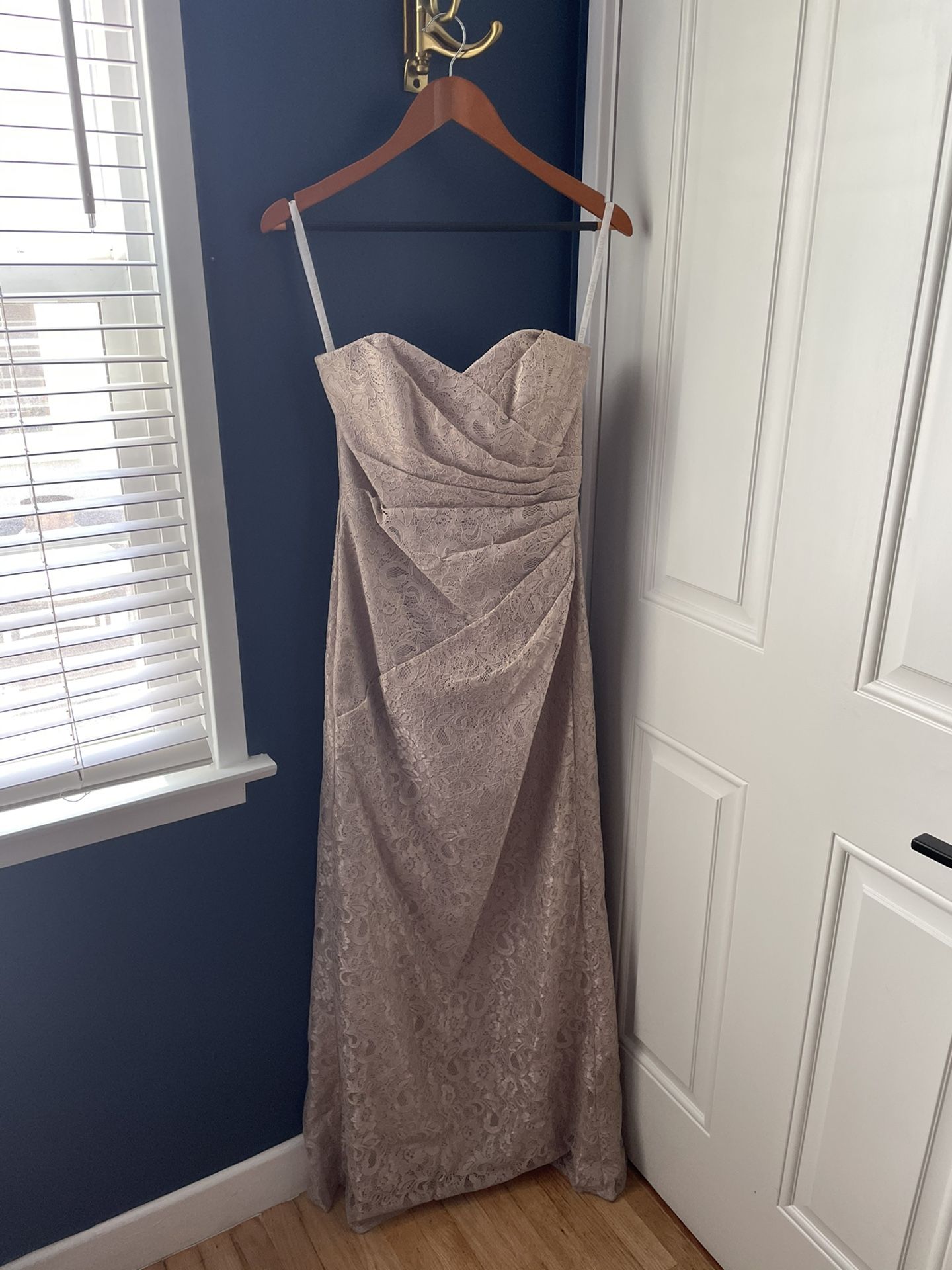 david's bridal lace bridesmaid dresses Lace and Mesh Off-the-Shoulder Bridesmaid Dress