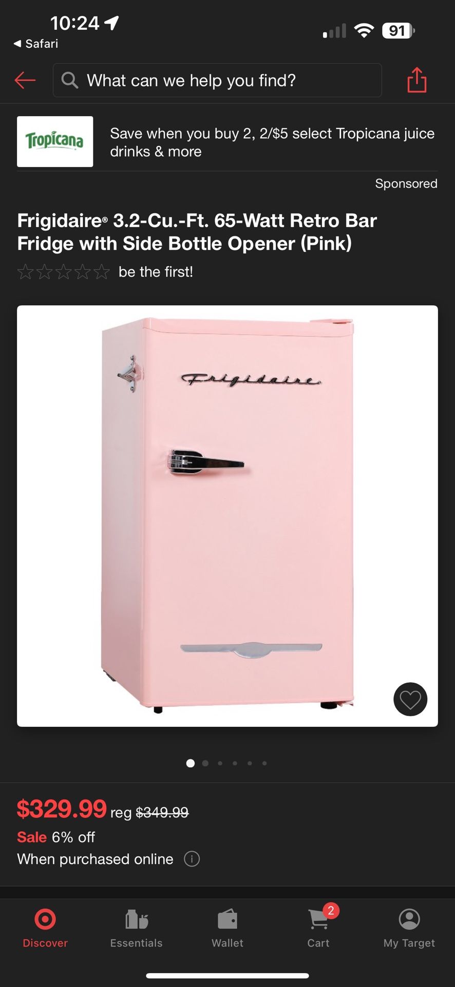 Frigidaire Retro Compact Fridge with Chiller, 3.2 cu ft Countertop Fridge with Built-In Bottle Opener, Compact Refrigerator for Office, Bedroom, Dorm
