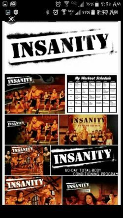 Insanity, 21 day fix, insanity max 30, T25, Brazil butt lift. Choose one for $25 or 2 workouts for $40 start thinking of next summer and get fit.