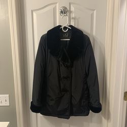 Women’s black Winter Jacket  Size 10 like new condition