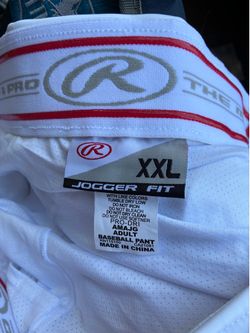 Xxl Rawlings Men's Pro 150 Series Baseball Pants | Tapered Jogger Fit