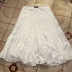 Beautiful. White Long Skirt. Size S.  