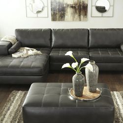 Nokomis Charcoal LAF Sectional

