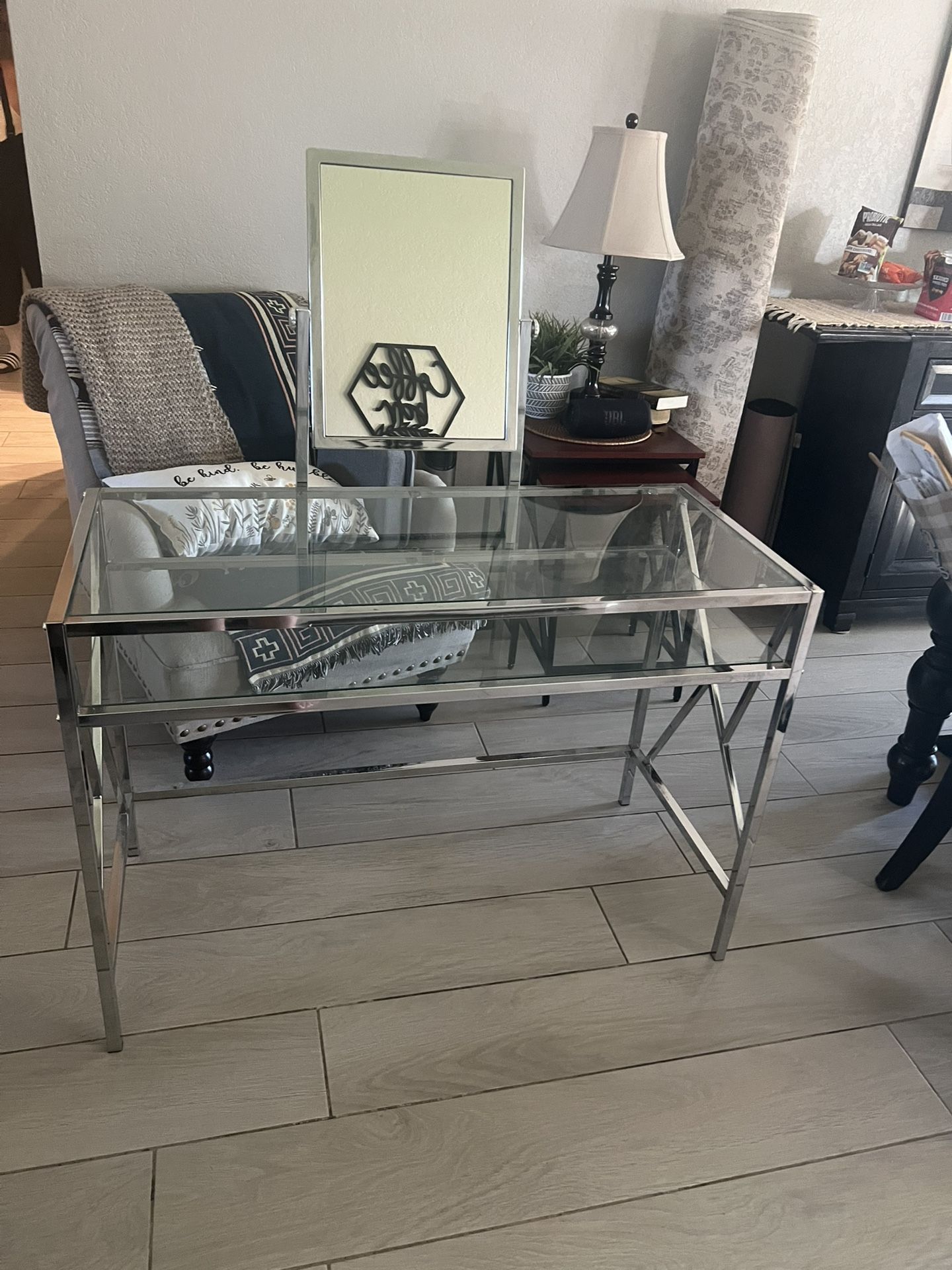 Glass vanity