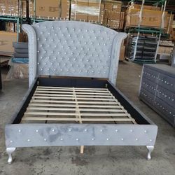 Upholstered B e d Frame On SALE Warehouse Liquidation!