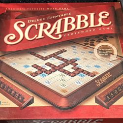 Vintage 2001 Parker Brothers SCRABBLE Deluxe Turntable Crossword Word Board Game OFFER PRICE