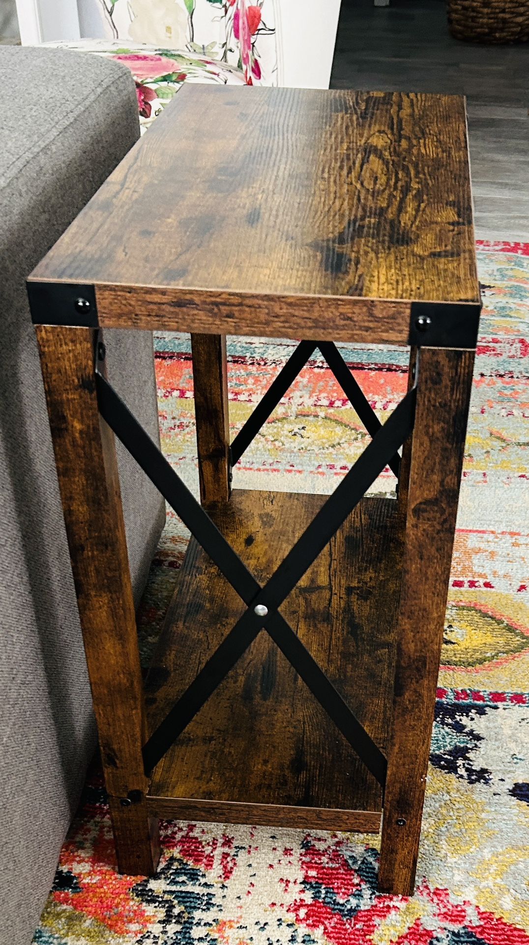 Wood End Table