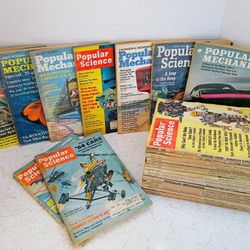 Mid Century Vintage 60s 70s Lot of 25 Popular Mechanic & Popular Science Magazines - 25 for $60!🧪🔬🌐 🚗