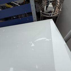 Glass chrome. Table