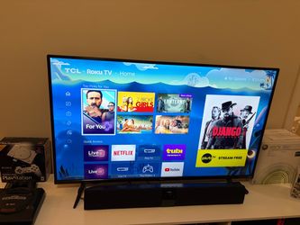Roku TCL tv 50inch 250 with free sound bar or 225 without sound bar