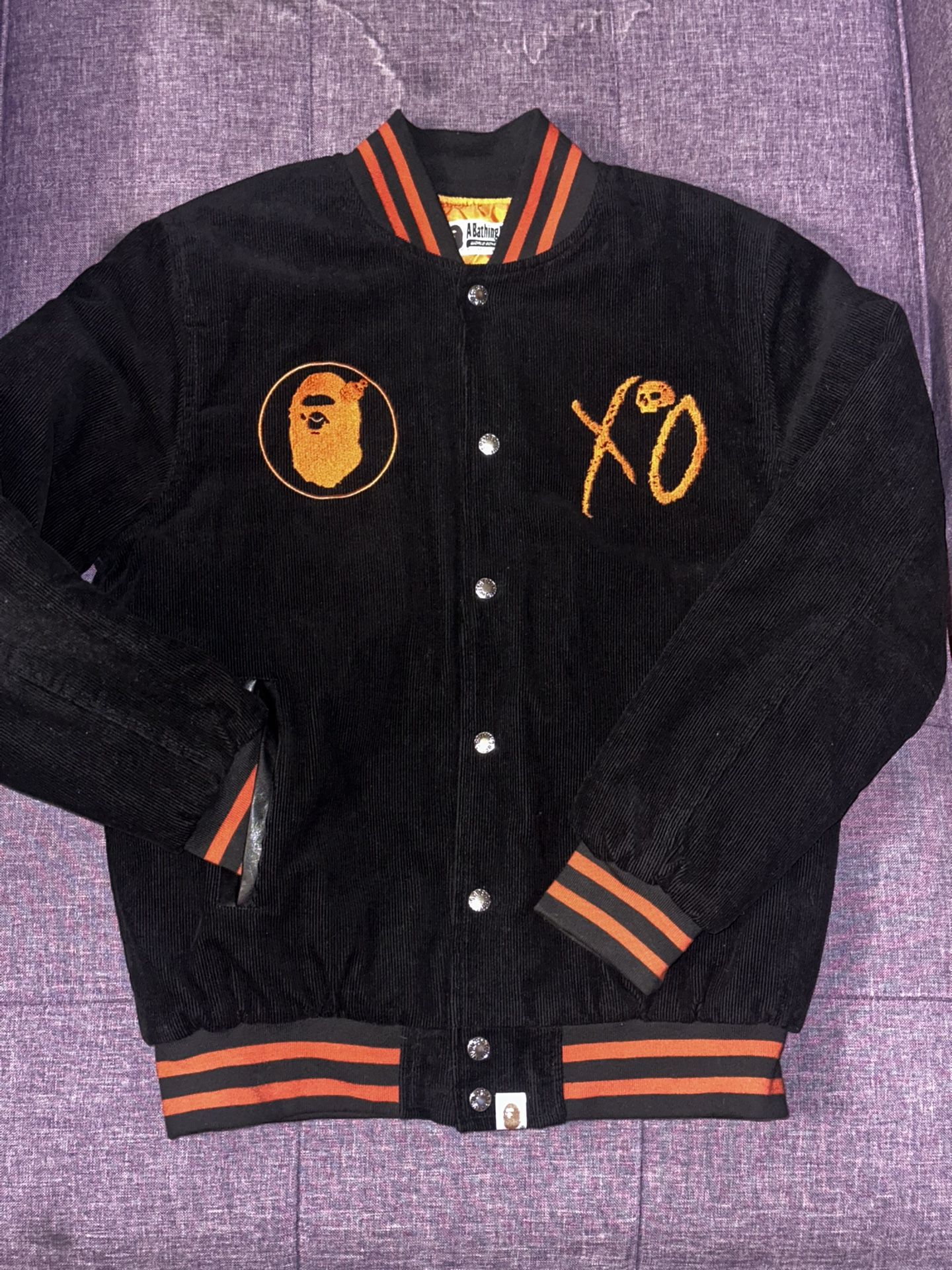 A Bathing Ape Xo Varsity jacket Medium