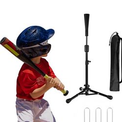 23.5 to 39.76 Inches Baseball Tee for Kids, Batting Tees for Baseball with Carry Bag, Portable Stable Tanner Tee, Baseball Training Equipment Aged 5-1