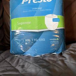 Presto Supreme Underwear Unisex Xxl 12 In Package