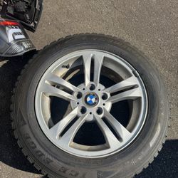 4 BMW 5 X 120 Rims And Winter tires 